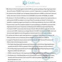 CARF Policies & Procedures (UK Edition) - Image 2