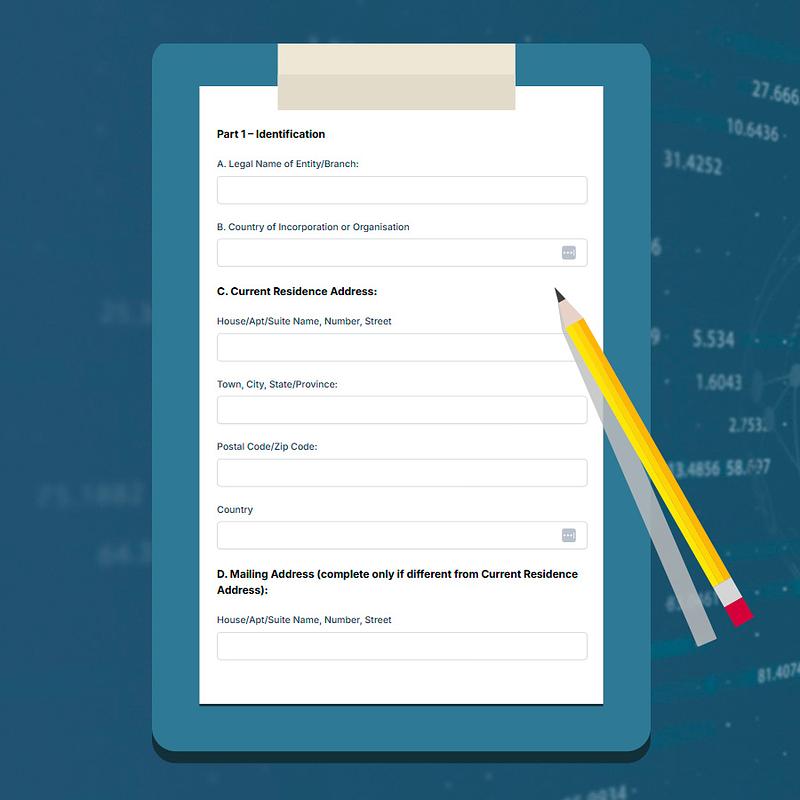 CARF Controlling Person Self-Certification Form - Image 1