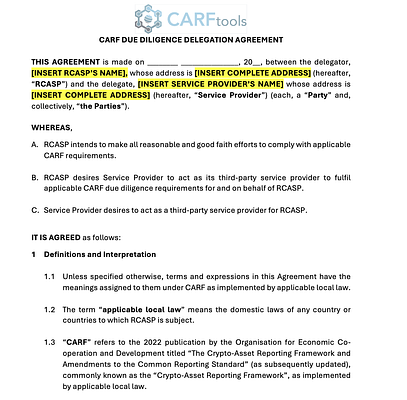 Third Party Delegation Agreement