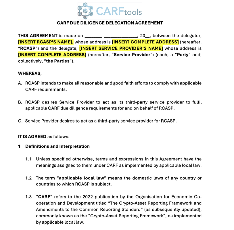 Third Party Delegation Agreement - Image 1